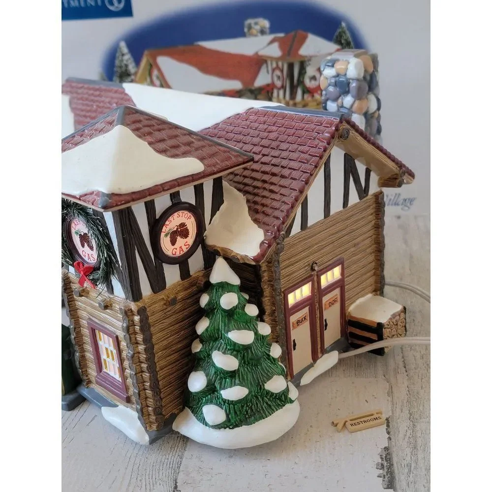 Dept 56 55012 Last Stop Gas Station snow village‎ accessory Xmas
